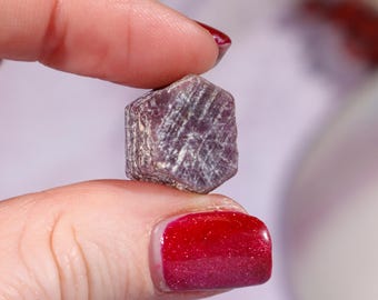 Ruby Rough Stone 7.65g | Natural Red Corundum | Crystal for Passion Courage and Vitality