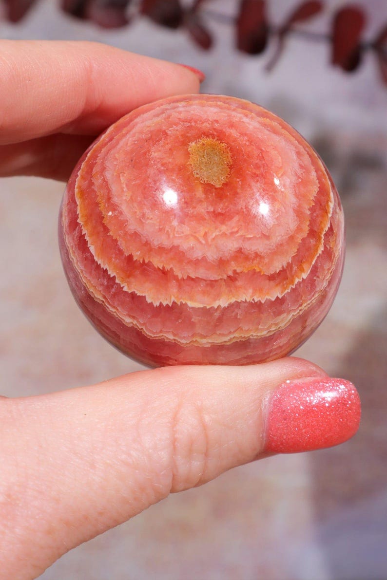 Rhodochrosite Sphere 155gr , Sold as Seen Spheres Tali & Loz Crystals