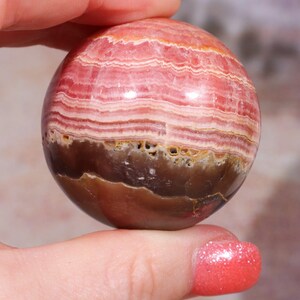 Rhodochrosite Sphere 155gr , Sold as Seen Spheres Tali & Loz Crystals