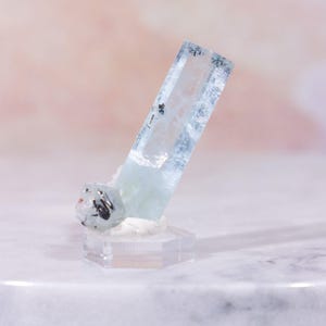 Aquamarine with Tourmaline, Natural Aquamarine, Tourmaline Crystal, Blue Gemstone, Mystic Crystal, Blue Beryl Mineral, Shigar Valley Crystal