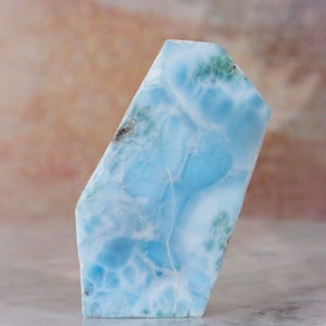 Raw Larimar Slice: Blue Pectolite Dolphin Stone, Dominican Republic 36.80g