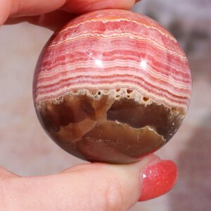 Rhodochrosite Sphere 155gr , Sold as Seen Spheres Tali & Loz Crystals
