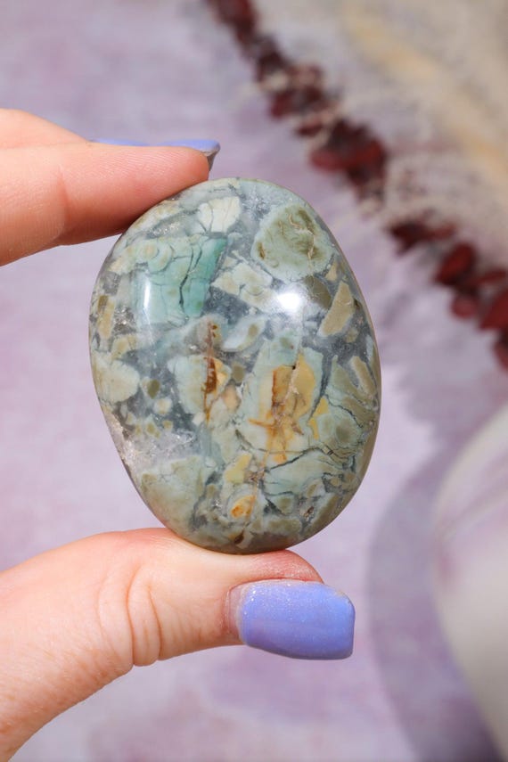 Ibis Jasper Palm Stone: Grounding Crystal for Strength & Protection