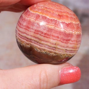 Rhodochrosite Sphere 155gr , Sold as Seen Spheres Tali & Loz Crystals