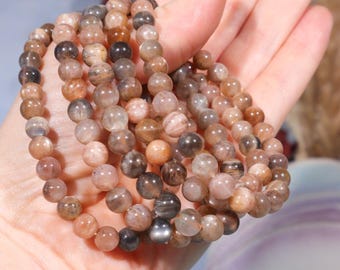Pink Moonstone Crystal Bracelet | Love Stone, Heart Chakra
