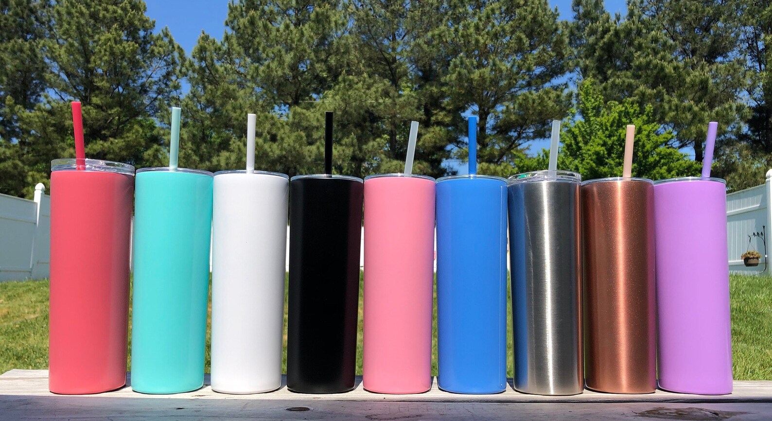20oz Skinny Tumblers Blank Tumblers Wholesale Solid Etsy