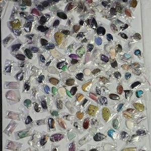 Mix Premium Stones 925 Sterling Solid Silver Pendants Jewelry In Wholesale Price For Resale.