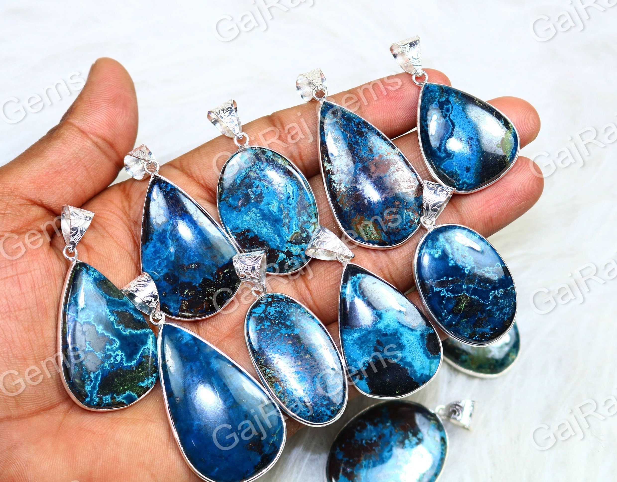 PIETRA PREZIOSA NATURALE Multi Pietra Di Luna, Perla A Forma Di - Foto 9