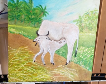 Brahman Cow and Calf
