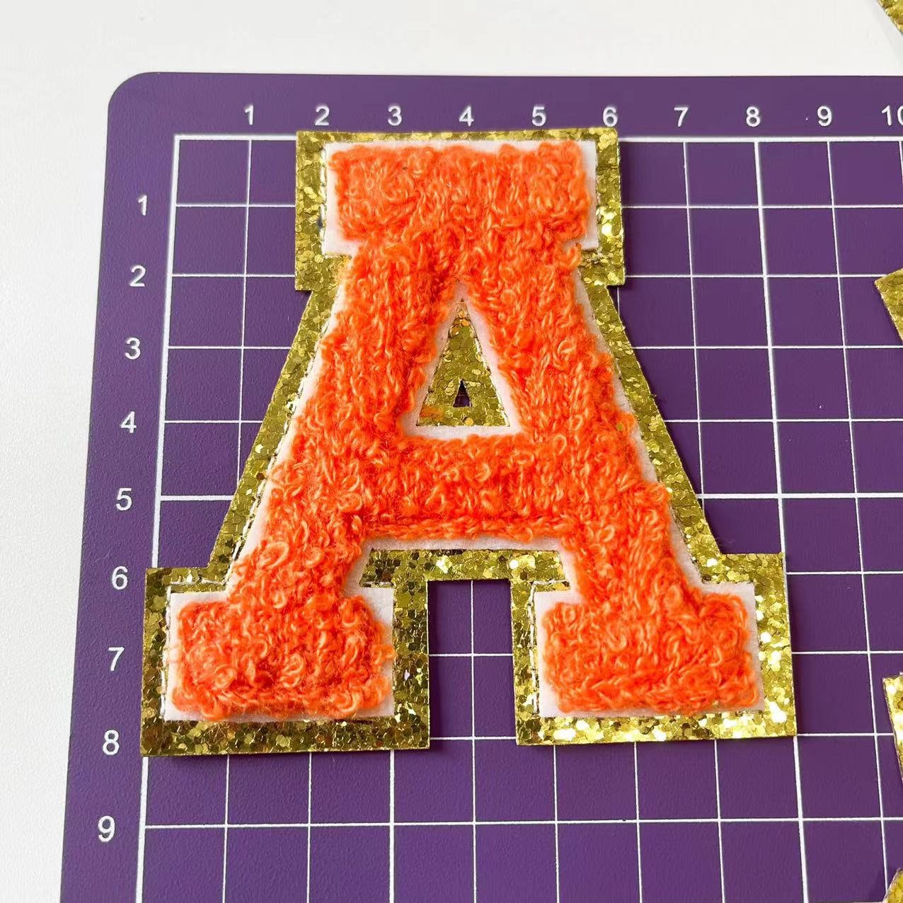 26-teiliges Alphabet Aufbügel-Set - Bunte Chenille-Buchstaben A-Z Für Kleidung & Accessoires