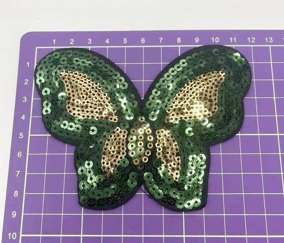 PAGOW 16-Pack Multicolor Butterfly Iron-On Patches - 3.26 Inch Embroidered Appliques For Jackets, Bags, Jeans - View #5