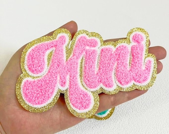 New Letters Chenille Embroidered Iron On Patch Applique Diy Badge Patches For Kid Clothing Bag Accessories