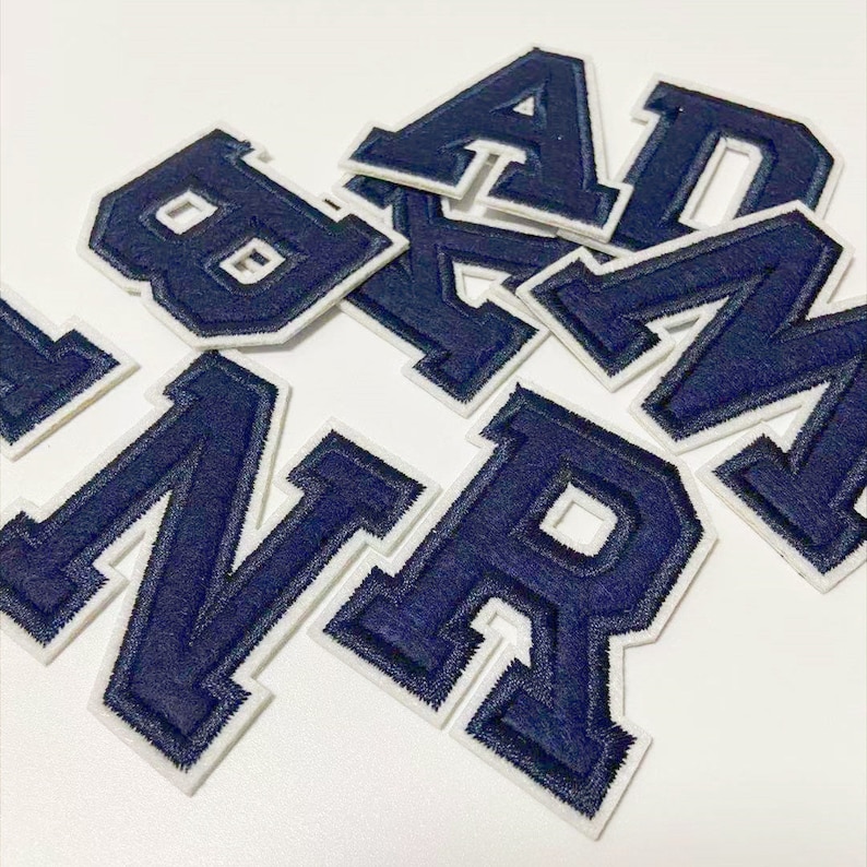 Letter Alphabet Patches Diy Sew or Iron on Patches for Jacket Bag Name ...