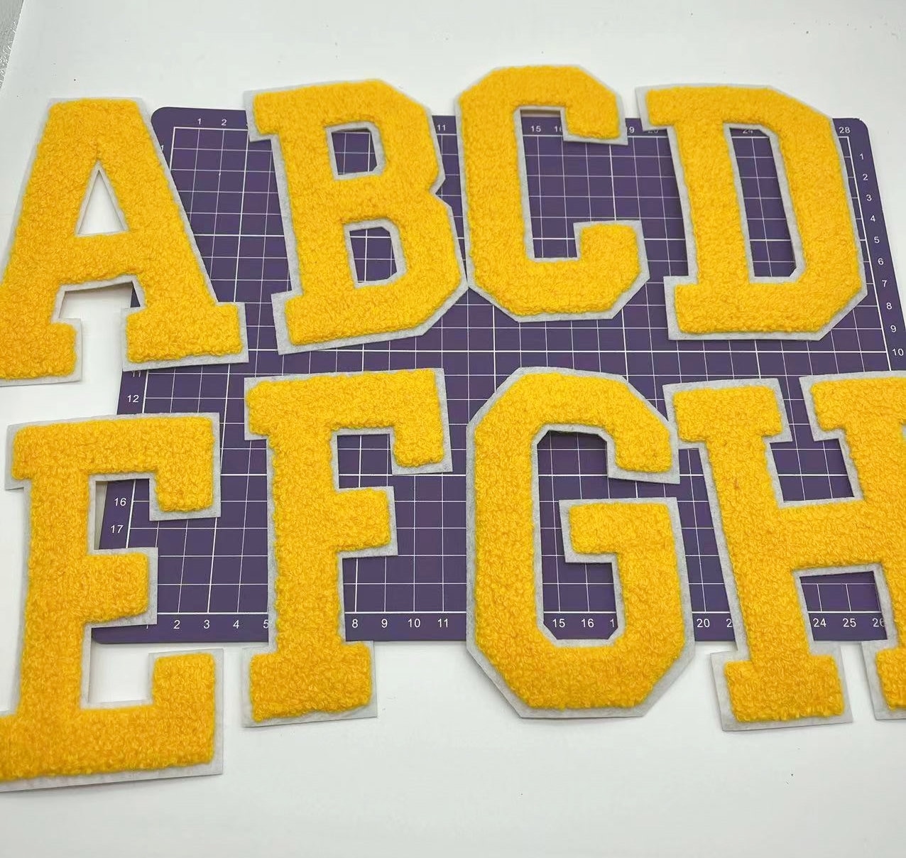 12 PCS Softball Iron On Patches Yellow Baseball Chenille Iron On...