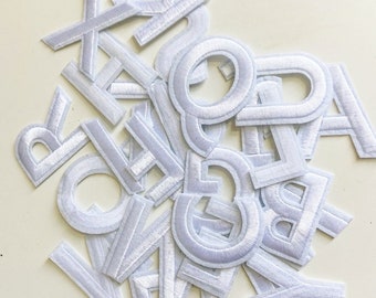 Lot De 52 Écussons Lettres Alphabet - ThermoCollant Ou à Coudre - Déco Vêtements & Accessoires