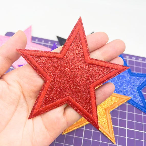 Toppe Termoadesive A Stella - Set 24 Pezzi In 3 Colori, Per Jeans, Borse E Abbigliamento