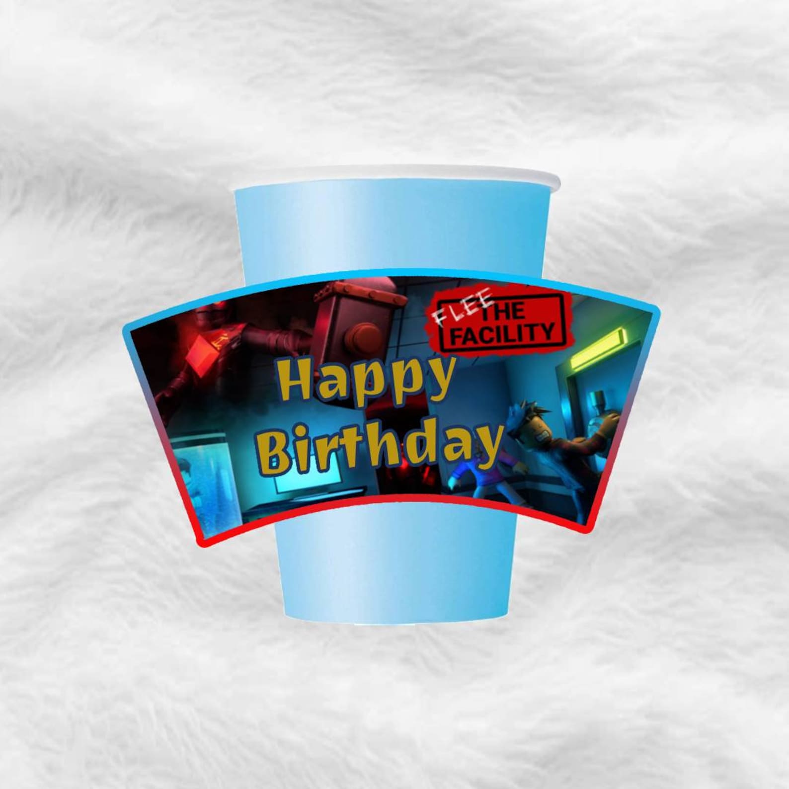 Roblox Flee The Facility Plates and Cups INSTANT DOWNLOAD Etsy