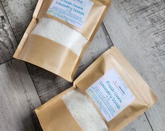 Fresh Linen Laundry Wash,  Suds Free Laundry Soap, Toxin Free soap for clothes, High Efficiency safe, Laundry Detergent