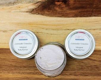 Whipped Body Butter, Moisturizing Hand and Body Cream, Whipped Shea Butter Lotion, Lavender Vanilla Body Butter, Orange Patchouli Lotion