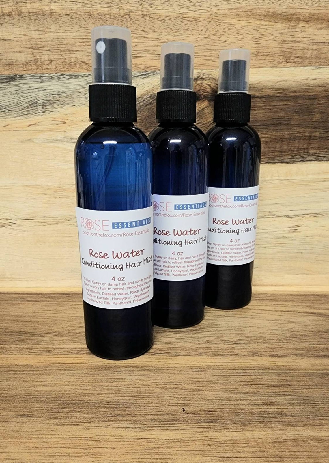 Rose Water Conditioning Hair Mist for Antifrizz and Hydration Etsy