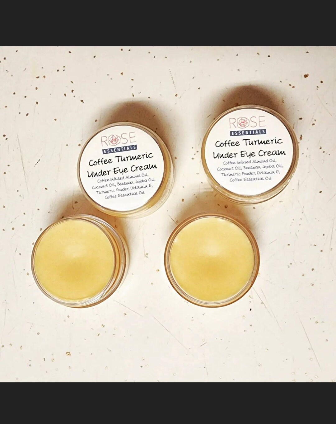 Coffee Turmeric Under Eye Cream for Dark Circles Etsy