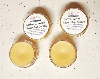 Coffee Turmeric Under Eye Cream, Eye Moisturizer, Under Eye Dark Circles Treatment, Undereye Cream