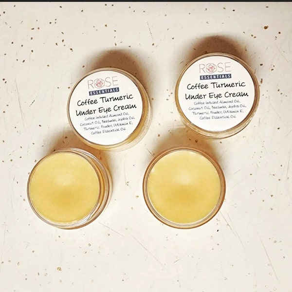 Coffee Turmeric Under Eye Cream, Eye Moisturizer, Under Eye Dark Circles Treatment, Undereye Cream