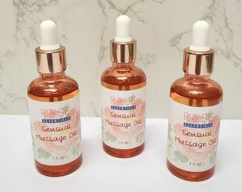 Sensual Massage Oil for Couples, Romantic Couples Essential Oil Gift, Sensual Gift, Date Night Gift, Anniversary Gift for Him