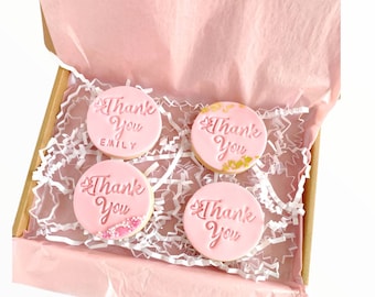 Personalized Thank You Cookies: Handmade Vanilla Biscuits