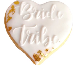 Bride Tribe Individually Wrapped Biscuits/Luxury Hen Do Favour Cookies/Wedding Party Favours/Handmade Hen Party Gift/wedding favours