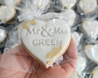 Personalised wedding cookie favours/Wedding favours cookies/wedding gifts/wedding/pearl wedding biscuit/wedding favours/marriage/wedding day
