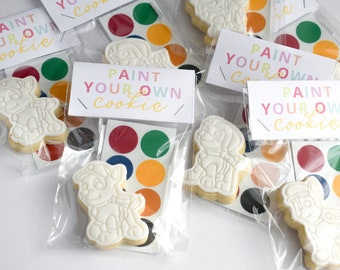 Paint Your Own Patrol Cookies: Kids Birthday Party Favors