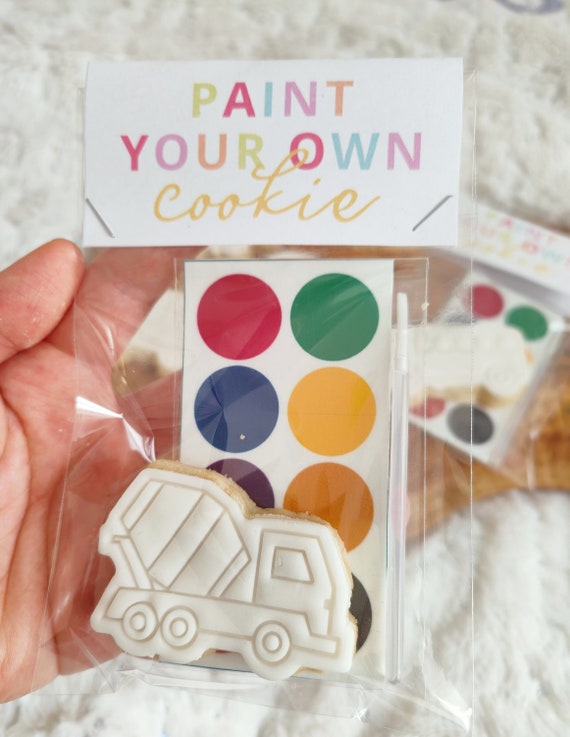 Paint Your Own Vehicle Cookies: Kids Birthday Party Favor