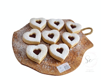 Father's Day jammy gift cookies/Luxury shortbread cookies//Party favours/Empire biscuits