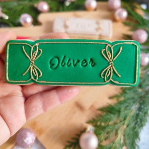 Personalised Christmas Cracker cookies/Christmas gift cookie/Christmas place card