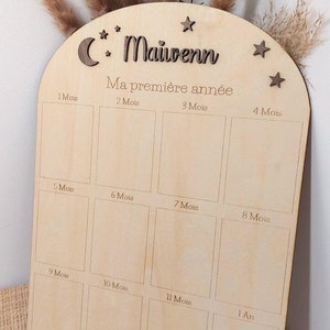 Personalized First Year Theme Photo Panel / First Birthday Frame