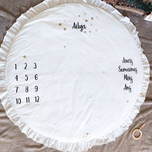 Step mat with small patterns, personalized step blanket