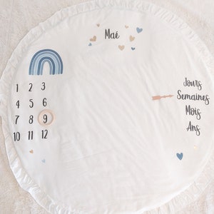 Blue and gold tone step mat