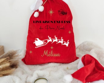 Christmas hood Large size, personalized, Christmas gift bag