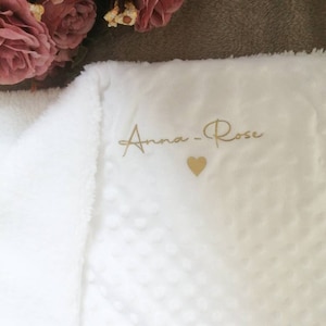 personalized fleece blanket, warm baby blanket image 3