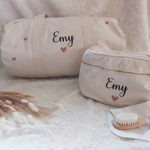Diaper bag and toiletry bag set