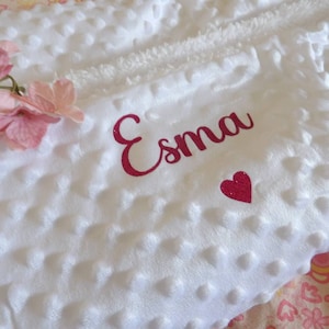 personalized fleece blanket, warm baby blanket image 1