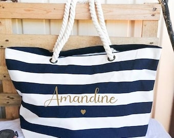 Sac  en toile marin personnalisable