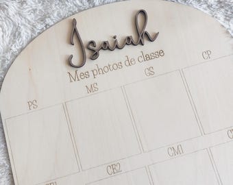personalized back to school sign - class photo frame - school souvenir