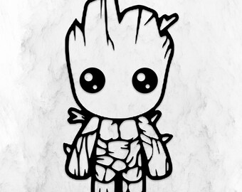 Download Groot Car Decal Etsy