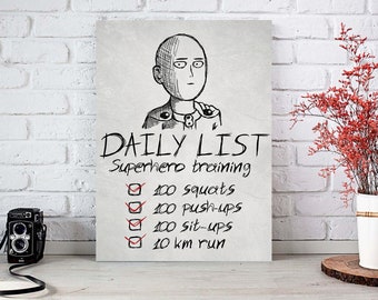 One Punch Man Art Etsy