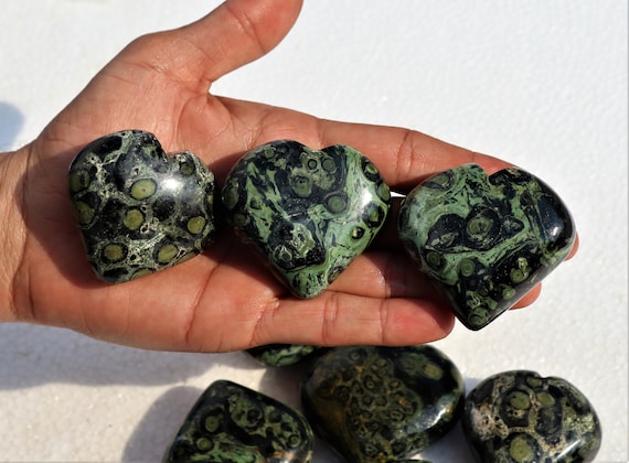 Kambaba Jasper Puffy Hearts Kambaba Jasper Puffy Hearts