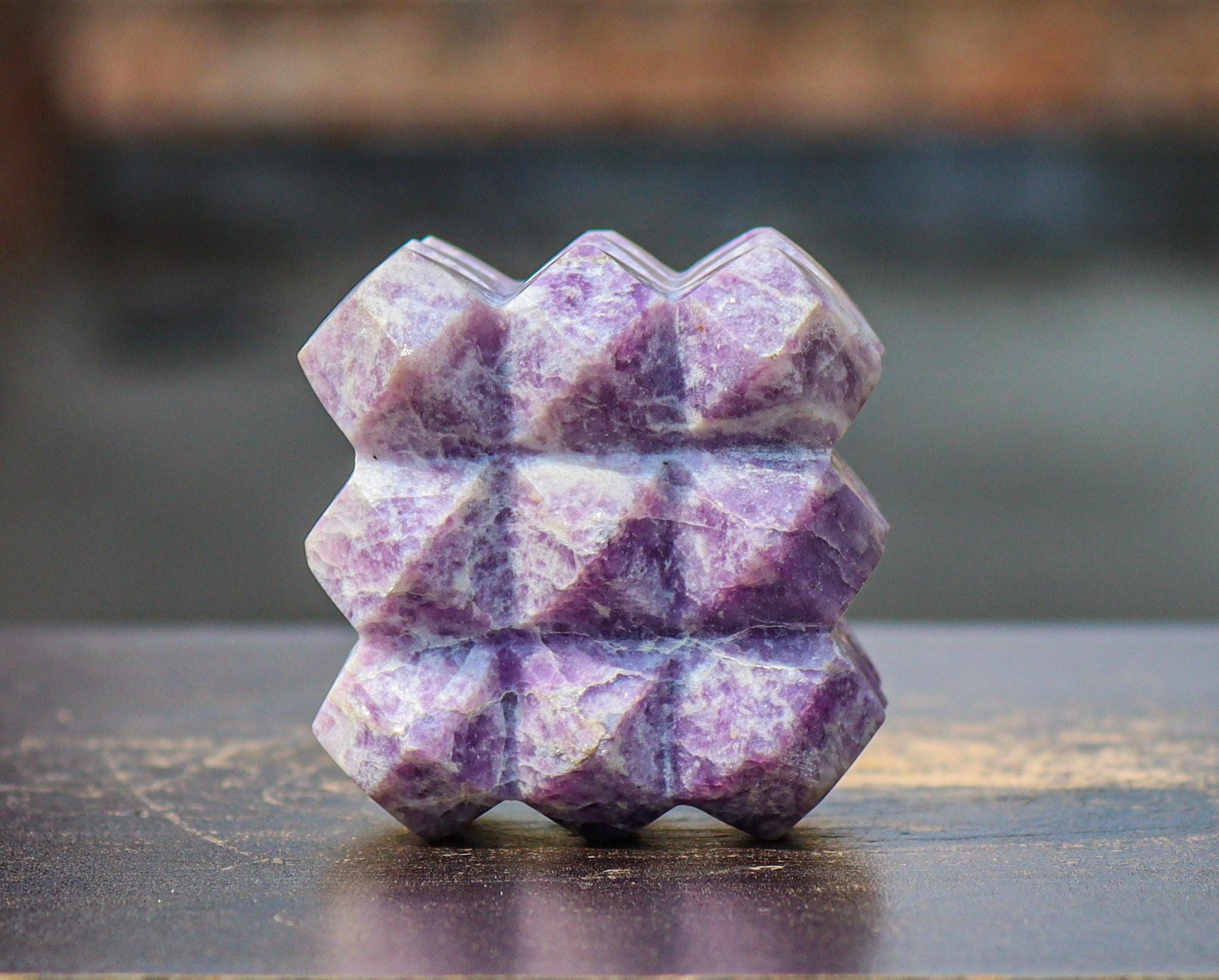 60MM Lepidolite Crystal Decor , Health Goals ,for Energy