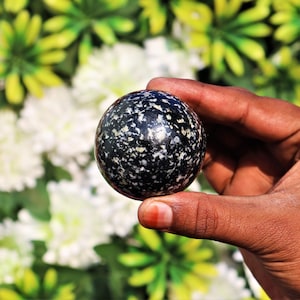 55MM Zebra Jasper Brilliant Crystal , Mineral Specimen ,Home Decoration ,Energy Balancing ,Crystal Decor ,Heals the Healer Stone Sphere Ball