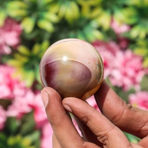 45MM Mookaite Jasper Energetic Protection , For Energy Clearing , For Enhanced Intuition , Prophecy Ball , For Cleansing Stone Sphere